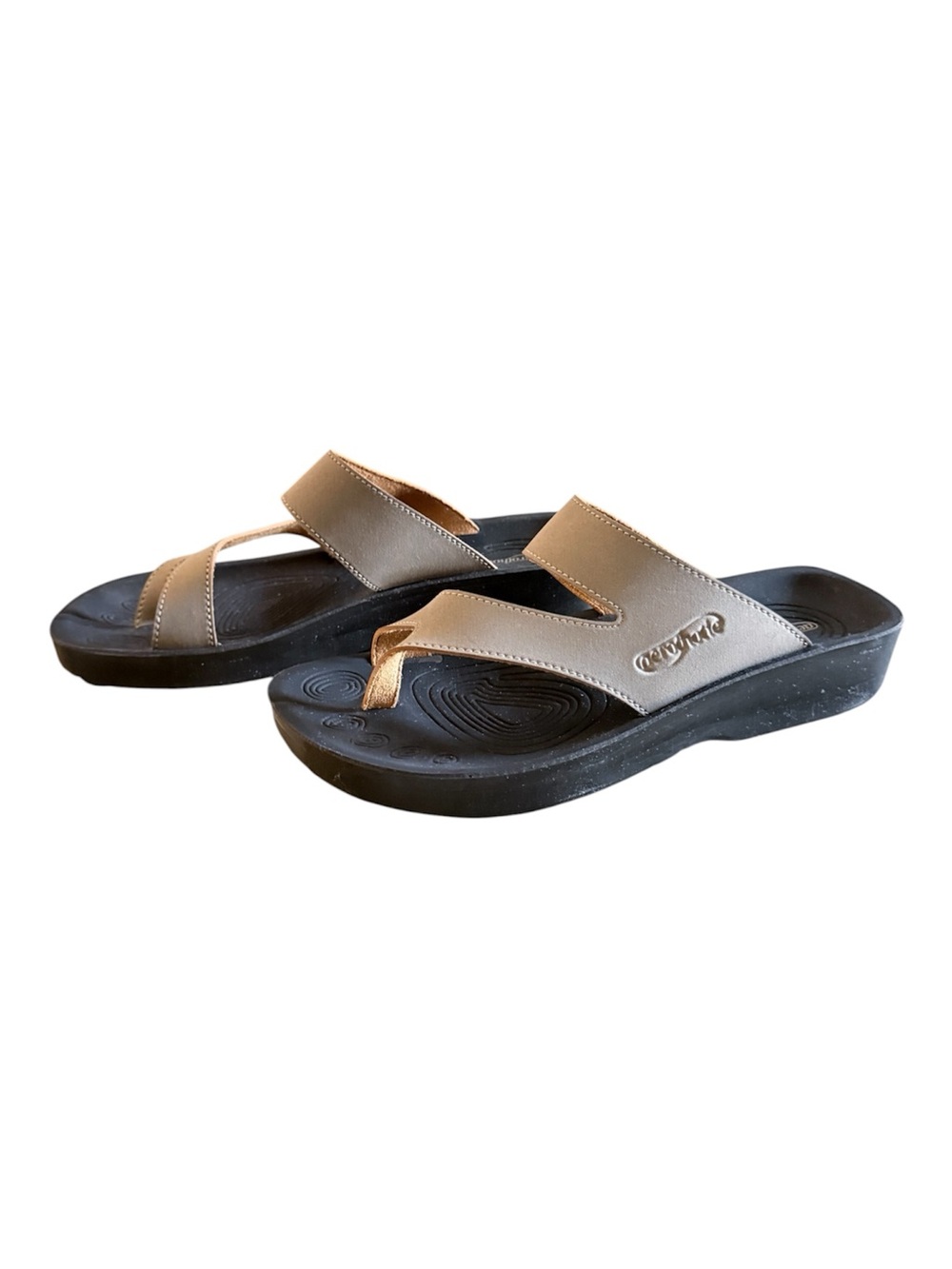 NWOT Aerothotic Odal Women's 38 (7.5/8) cushioned arch support tan suede sandals